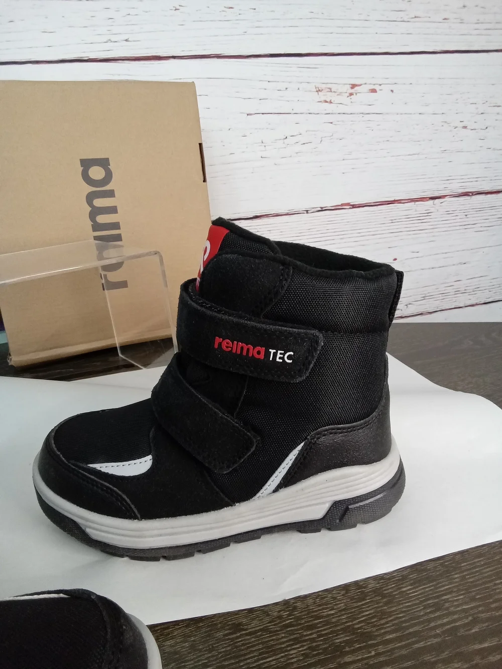 NWT Reima Qing Kids Waterproof Winter Snow Boots Black Size 11